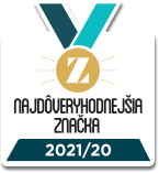Najdôveryhodnejšia značka 2020 a 2021