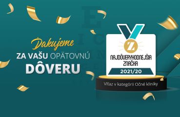 iClinic je najdôveryhodnejšou značkou v kategórii očných kliník za rok 2021